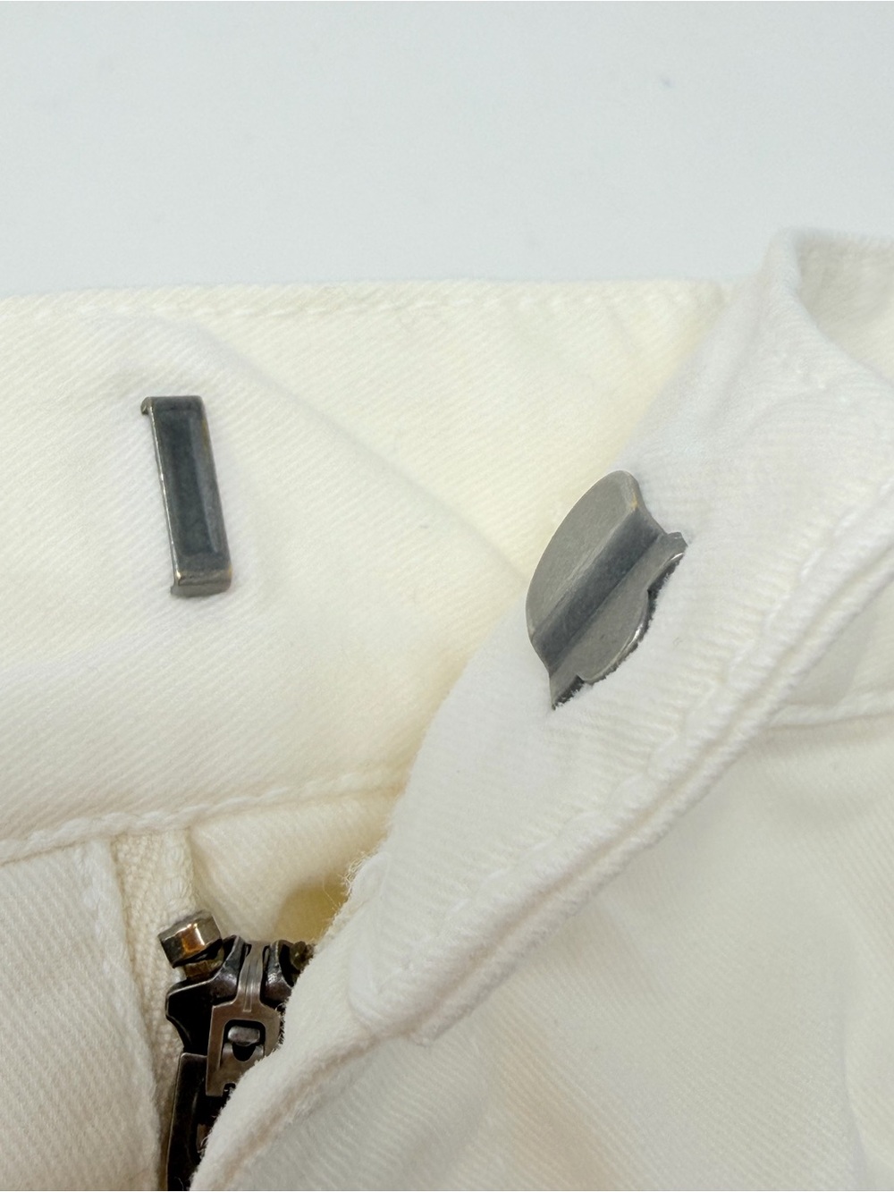 Nili Lotan Shon Cotton Blend Pants Stone Ivory Size 6 - Picture 11 of 11
